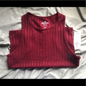 hollister slim tank top